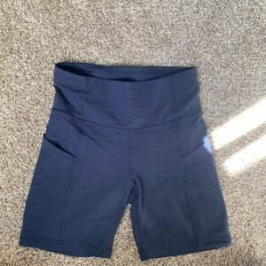 TNA Dark Blue Bike Shorts